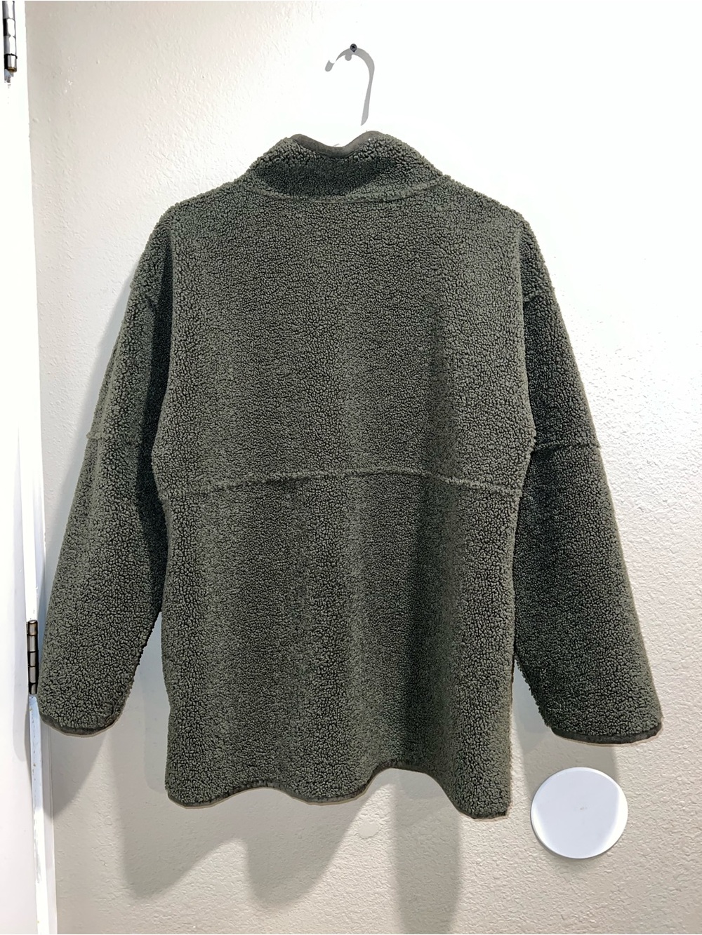 Velvet by Graham & Spencer Olive Green Teddy Sherpa Jacket - Picture 2 of 8